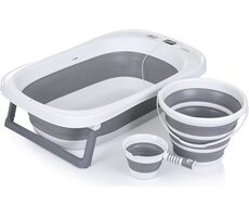 CHIPOLINO Skládací vanička Bali s doplňky Grey