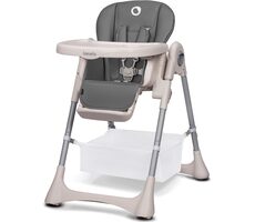 LIONELO Jídelní židlička Zanna Grey Stone / Nosnost do 15 kg