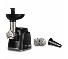 Rozbaleno - Tefal NE105838 / mlýnek na maso / 1400 W / 1.7 kg za min / 2 mřížky + nástavec na klobásy / černá / rozbaleno
