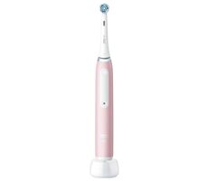 Bazar - Oral-B iO Series 3 Blush Pink / Elektrický zubní kartáček / magnetický iO / 3 režimy / senzor tlaku / bazar