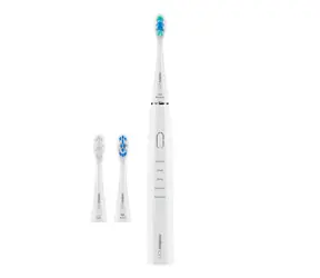 Rozbaleno - Niceboy ION Sonic bílá / Elektrický zubní kartáček / 45.000 kmitů / 4 režimy / časovač / IPX7 / 3x hlavice / rozbaleno