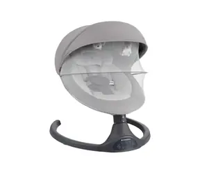 KikkaBoo Houpací lehátko elektrické Codie Light Grey / Nosnost do 9 kg