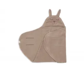 Jollein Zavinovačka králíček Cloudy Rib Milky Coffee / od 0 měsíců (0-13 kg)