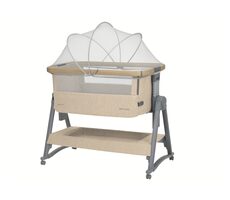 KikkaBoo Postýlka přenosná Nanna Beige / od narození do cca 6 měsíců (max. 9 kg)