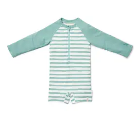 Little Dutch Plavky dlouhý rukáv Stripes Surf Blue vel. 74/80