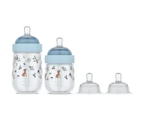 Little Dutch Kojenecké láhve 165 ml + 240 ml + 2 savičky Forest Friends