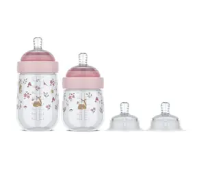 Little Dutch Kojenecké láhve 165 ml + 240 ml + 2 savičky Fairy Garden