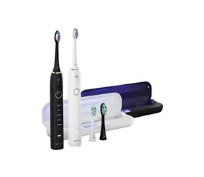 TrueLife SonicBrush Clean70 UV Duo / 2x sonický kartáček / 90.000 kmitů / 5 režimů / 4 hlavice 