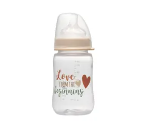 NIP Láhev kojenecká PP široká silikon-M 260ml 0m+