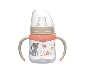 NIP Training hrneček PP 150ml kočička/růžová / od 6 měsíců