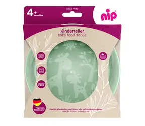 NIP Talířek 4ks zelená/oranžová/fialová/modrá / od 4 měsíců 