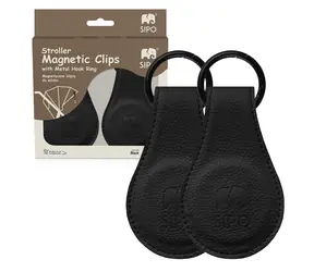 Sipo Magnetické klipy na kočárek 2ks černá