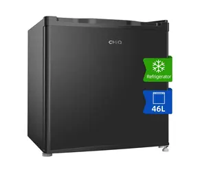 CHiQ CSD46D4D minibar černá / 46 L / 35 dB / 2 přihrádky / 0 °C až +10 °C / mrazák - lednice