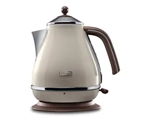 Rozbaleno - DeLonghi KBOV 2001.BG Icona Vintage / rychlovarná konvice / 1.7L / 2000 W / béžová / rozbaleno