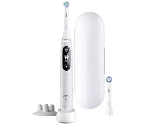 Oral-B iO Series 6s bílá / Elektrický zubní kartáček / magnetické iO / 5 režimů / AI 