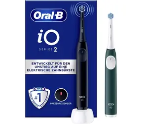 Oral-B iO Series 2 Night Black-Forest Green / Elektrický zubní kartáček / magnetický iO / 3 režimy / časovač / tlakový s