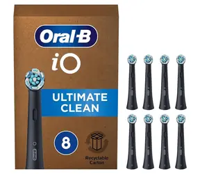 Oral-B iO Ultimate Clean černá / náhradní hlavice / 8ks