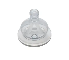 NIP Dudlík kulatý, široký 2 ks / silikon-M / 0m+ 