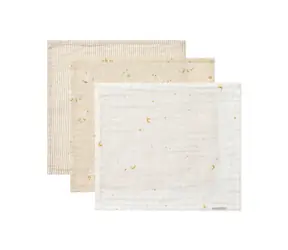 Little Dutch Ubrousky mušelínové 3 ks Husa Newborn Naturals 