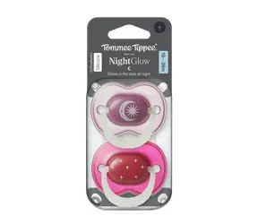 Tommee Tippee Night silikonový dudlík 18-36m 2ks - více barevných variant