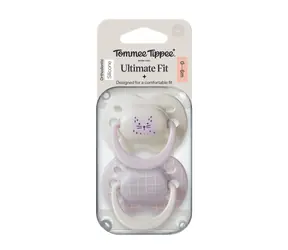 Tommee Tippee Ultimate Fit DECO silikonový dudlík 0–6 m GIRL 2ks - více barevných variant 