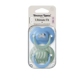 Tommee Tippee Ultimate Fit DECO silikonový dudlík 6-18 m BOY 2ks - více barevných variant 
