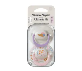 Tommee Tippee Ultimate Fit DECO silikonový dudlík 6-18 m GIRL 2ks - více barevných variant 