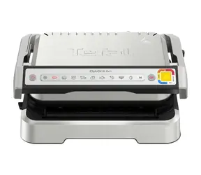 Rozbaleno - Tefal Optigrill 2in1 Inox GC772D30 / Elektrický gril / 2000 W / 6 programů / gril. plocha 600 cm2 / rozbaleno