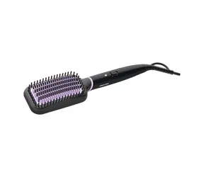 Rozbaleno - Philips StyleCare Essential BHH880-00 Černá / Vyhřívaný kartáč pro narovnání vlasů / TermoProtect / rozbaleno