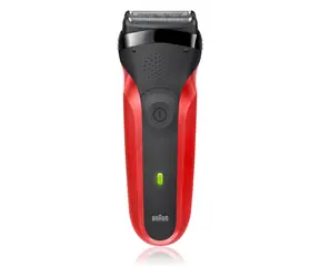 Rozbaleno - Braun Series 3 300s červená / planžetový holicí strojek / 30 min provoz / rozbaleno