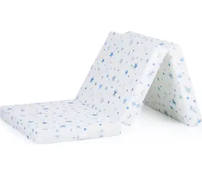 CHIPOLINO Skládací matrace 60 x 120 cm White,blue stars