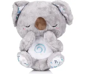 CHIPOLINO Plyšová dýchající hračka s hudbou Koala White,Grey