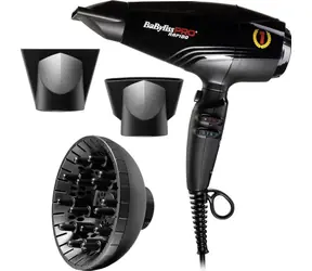 Rozbaleno - BaByliss BAB7000IE / Profesionální fén na vlasy / 2200W / 12 teplot & rychlostí / Difuzér / 2xkoncentrátor  / rozbaleno