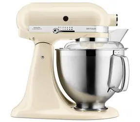 Rozbaleno - KitchenAid 5KSM185PSEAC mandlově krémová / Kuchyňský robot Artisan / 300W / 4,8L / 10 rychlostí / rozbaleno