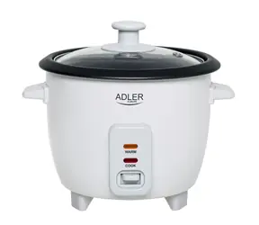 Adler AD 6418  bílá / Rýžovar / 300 W / 0.6L / 2 funkce - vaření & udržování teploty