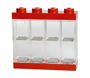 LEGO® sběratelská skříňka na 8 minifigurek - červená / od 3 let