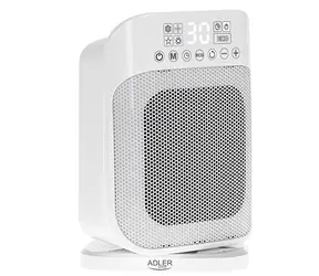 Zánovní - Adler AD 7727 bílá / Teplovzdušný ventilátor / 1500W / 2 stupně / dálkové ovládání / zánovní