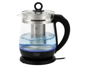 Adler AD 1299 černá / Rychlovarná konvice / 2200W / 1.5 L / sklo