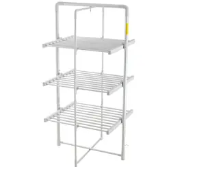 Adler AD 7829 stříbrno-bílá / Elektrický sušič prádla / Skládací / 300W / 143.5cm x 73cm x 68cm