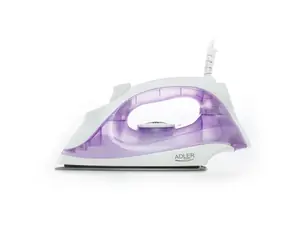 Adler AD 5019 bílo-fialová / Napařovací žehlička / 1600 W / 10 g-min / 100 ml