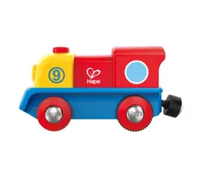 Hape Malý odvážný vláček / pestrobarevný elektrický vláček / na baterie / 2x AAA / od 18 měsíců