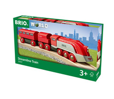 BRIO Rychlovlak s vagony červená (33557)