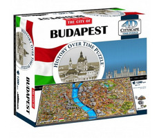 4D Puzzle - Budapest / Rozměry: 61 x 41 x 3 cm / 1200 dílů