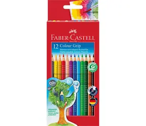 Faber-Castell Colour Grip 2001 - Pastelky trojhranné - 12 ks / rozmývatelné