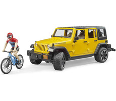 Bruder 02543 Jeep Wrangler s cyklistou a horským kolem / 1:16 / od 4 let