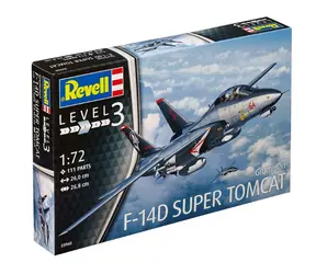 Revell F-14D Super Tomcat / Plastikový model / 1:72 / Počet dílků 111 / Doporučený věk: od 10 let