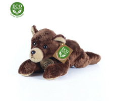 RAPPA Plyšový medvěd ležící 18 cm / ECO-FRIENDLY / od 0 měsíců