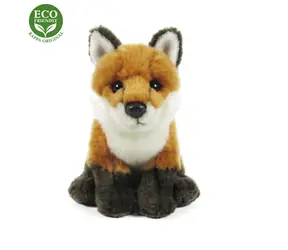 RAPPA Plyšová liška sedící 18 cm / ECO-FRIENDLY / od 0 měsíců