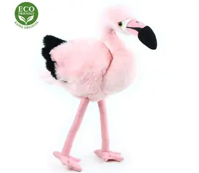 RAPPA Plyšový plameňák 34 cm / ECO-FRIENDLY / od 0 měsíců