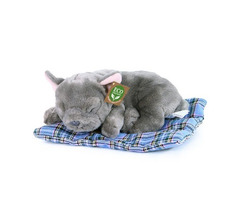 RAPPA Plyšový pes francouzský buldoček ležící 23 cm / ECO-FRIENDLY / od 0 měsíců